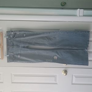 Y2K ultra low rise wide leg flare jeans